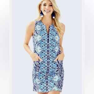 LIKE NEW Lilly Pulitzer Kelby Stretch Shift Dress A Mermaids Tail Size 14